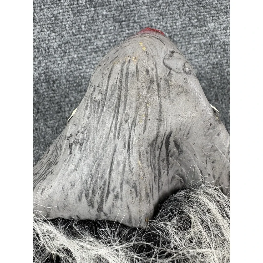 Werewolf Costume Mask‎ Adult Size Gray Fur Latex Wolfman Halloween Full Face